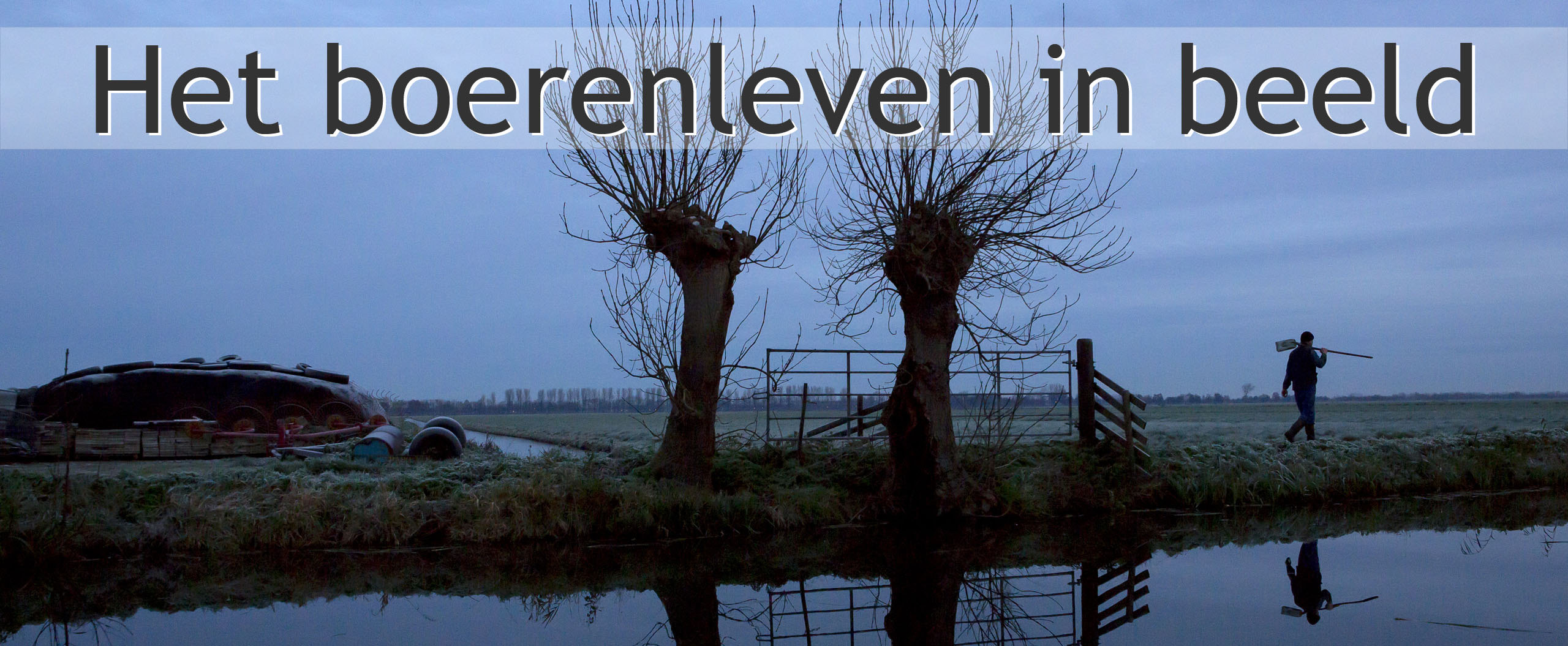 boer vroeg op ochtend